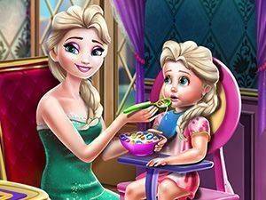 Ice Queen Toddler Feed Online Game