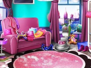 Girly House Cleaning Online Game