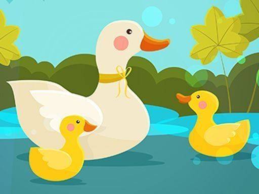 Mother Duck and Ducklings Jigsaw Puzzle Game