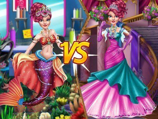 Mermaid vs Princess Dress Up Game