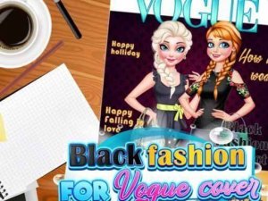 Black Fashion For Vogue Cover - Dress Up Game