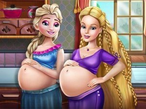 Happy Princesses Pregnant Bffs Online Game