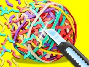 RubberBand Cutting: Relaxing Puzzle Game