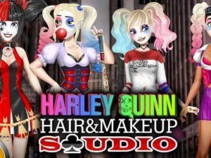 Harley Quinn Hair and Makeup Studio Online Game