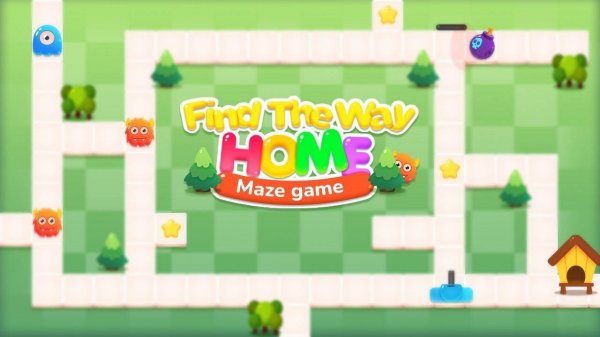 Find The Way Home Maze Puzzle Game