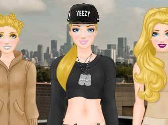 Barbie's Yeezy Line Dress Up Game