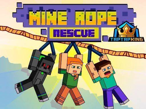 Mine Rope Rescue Puzzle Game