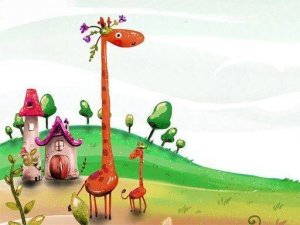 Cartoon Giraffe Puzzle Game
