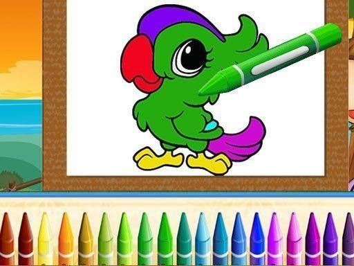 Cute Animals Coloring Online Game