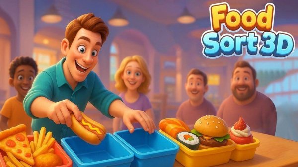Food Sort 3D: Puzzle Game