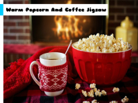 Cozy Popcorn and Coffee Jigsaw