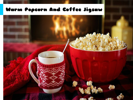 Cozy Popcorn and Coffee Jigsaw