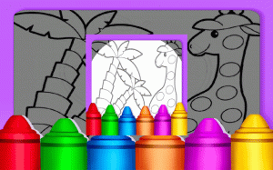 Easy Animal Coloring Pages For Kids - Free Coloring Book Game
