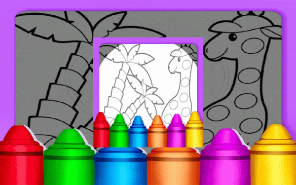 Easy Animal Coloring Pages For Kids - Free Coloring Book Game